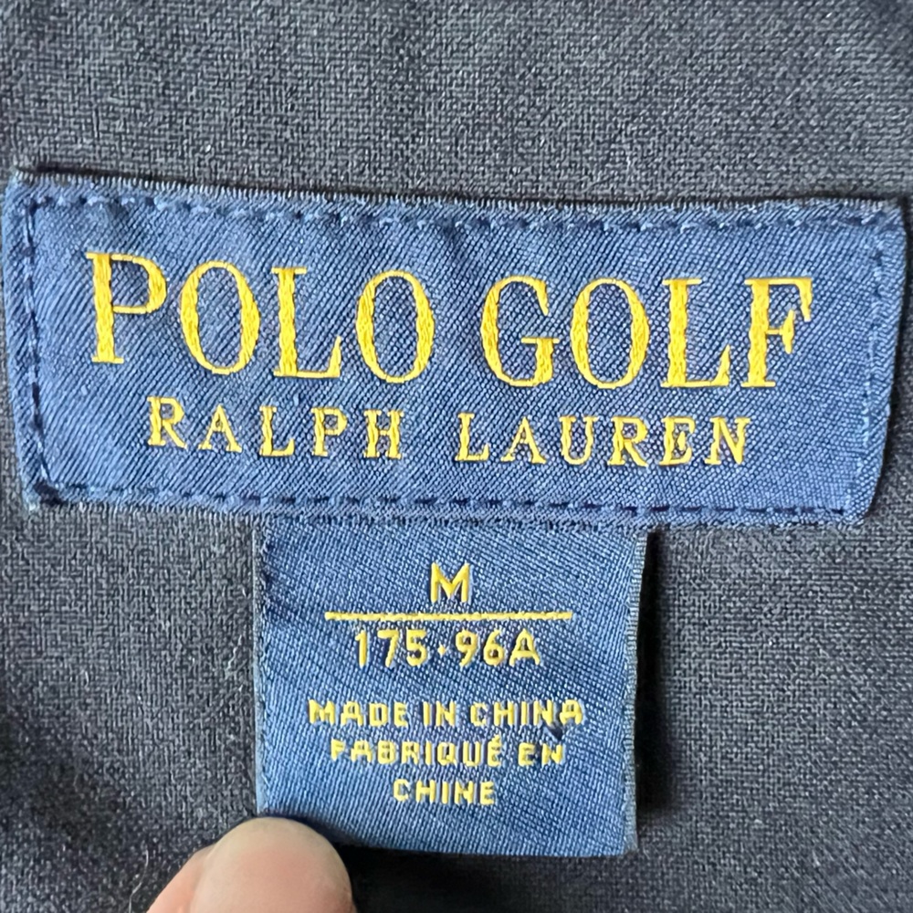 POLO GOLF RALPH LAUREN Classic Diamond Quilted Vest Navy Blue Seersucker Lining - Picture 2 of 11